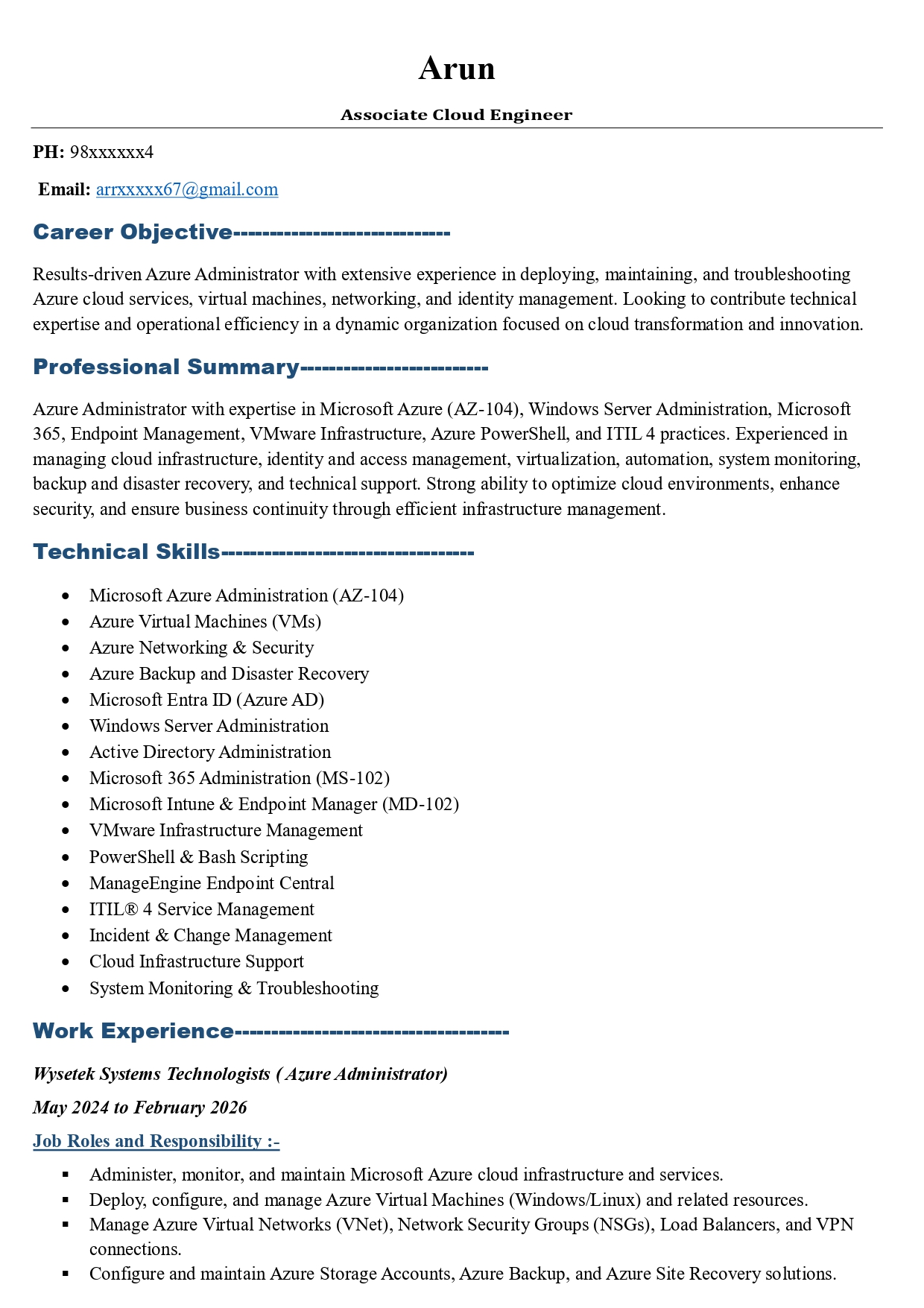Resume Preview