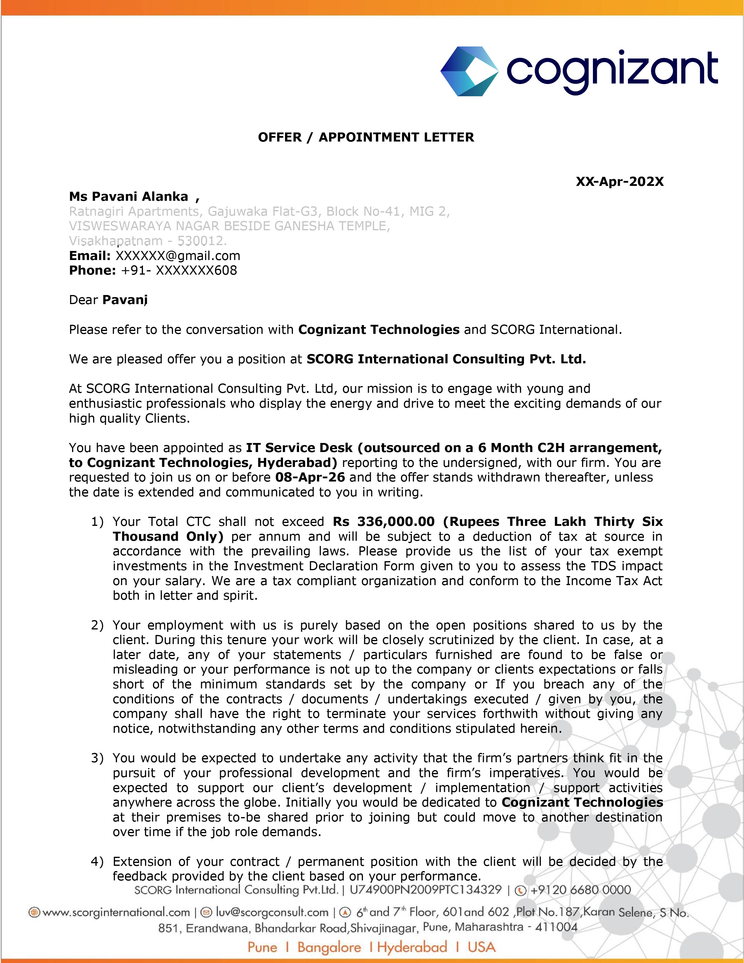 Offer Letter