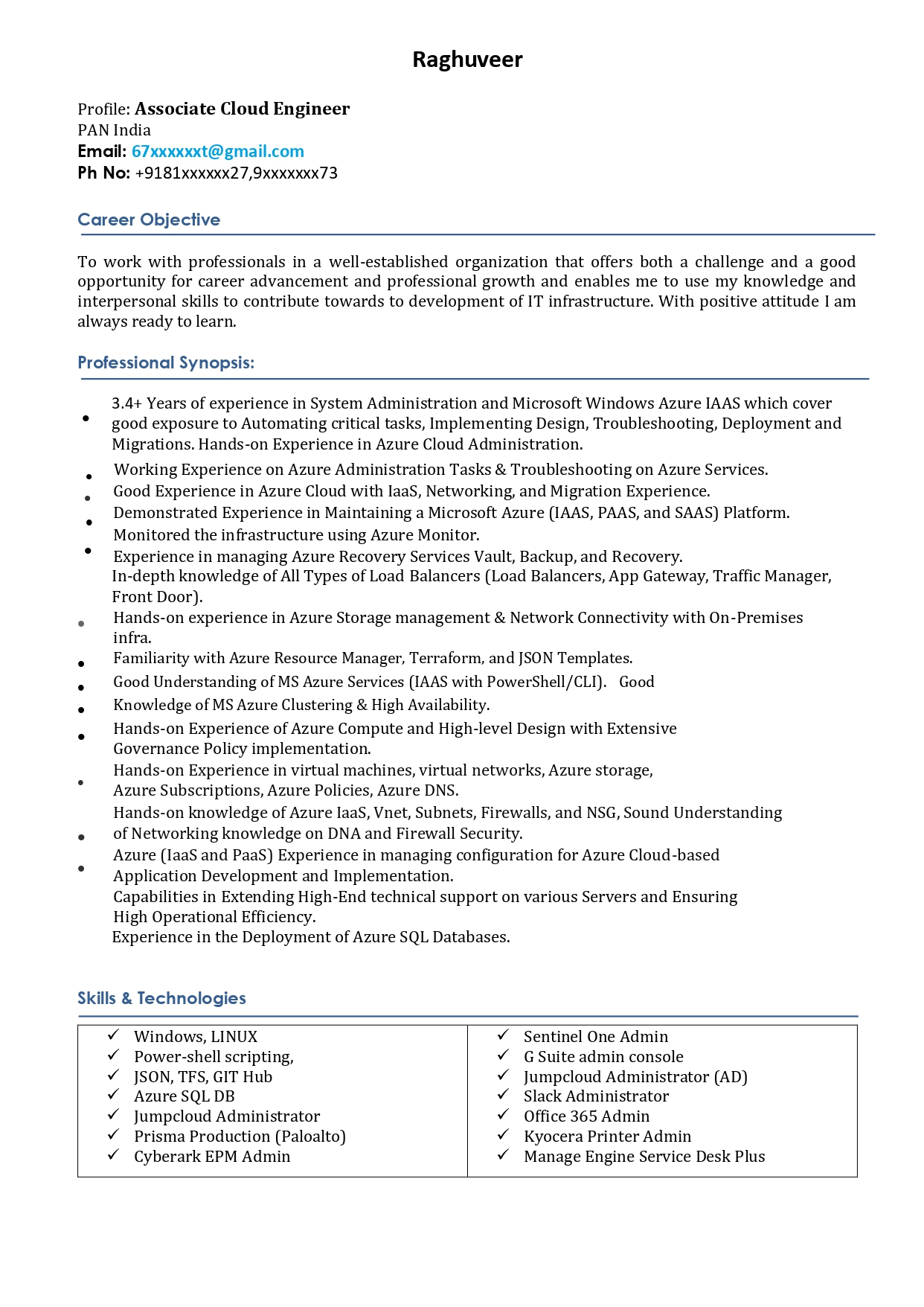 Resume Preview